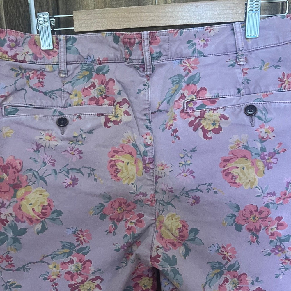 Abercrombie & Fitch Floral Shorts Men's 36 Summer Vacation Resort flat front - Picture 5 of 10